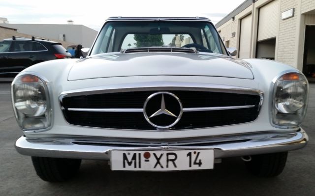 1968 White Mercedes-Benz SL-Class Convertible