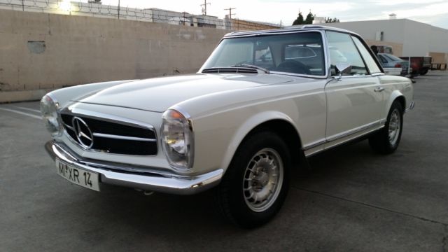1968 White Mercedes-Benz SL-Class Convertible