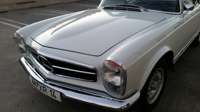 1968 White Mercedes-Benz SL-Class Convertible