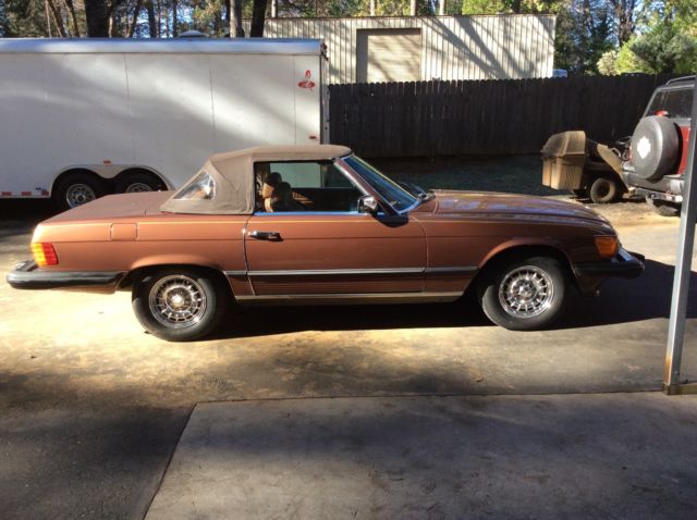1979 Brown Mercedes-Benz SL-Class Convertible