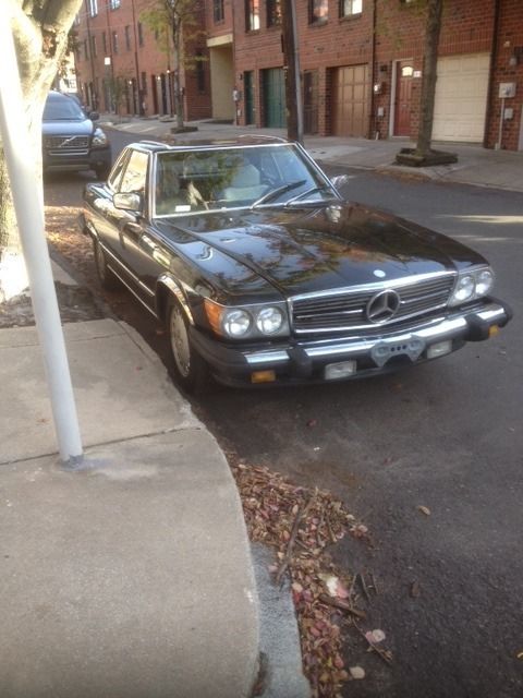 1988 Black Mercedes-Benz SL-Class Convertible
