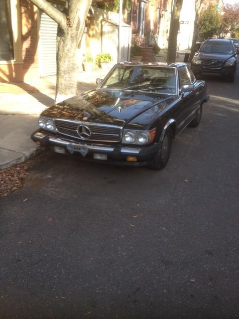 1988 Black Mercedes-Benz SL-Class Convertible