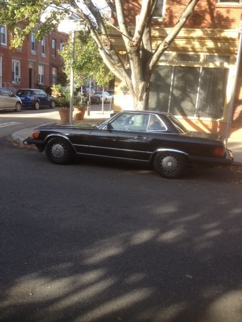 1988 Black Mercedes-Benz SL-Class Convertible