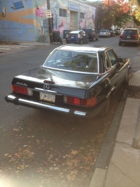 1988 Black Mercedes-Benz SL-Class Convertible
