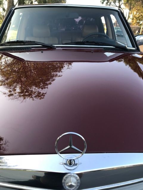 1983 Burgundy Mercedes-Benz 200-Series Sedan