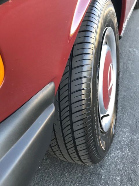 1983 Burgundy Mercedes-Benz 200-Series Sedan