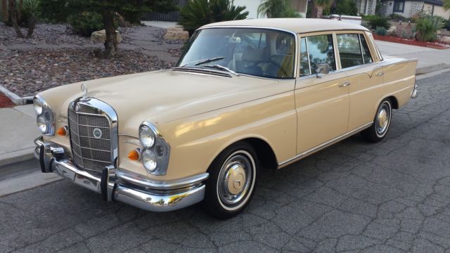 1965 Cream Mercedes-Benz 200-Series Sedan