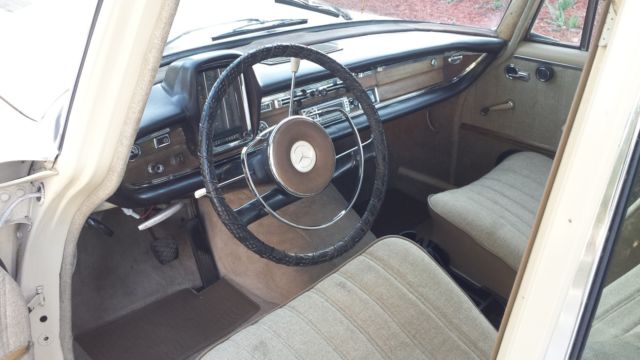 1965 Cream Mercedes-Benz 200-Series Sedan
