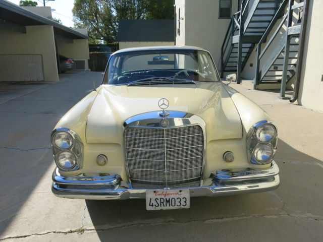 1963 White Mercedes-Benz 200-Series Coupe
