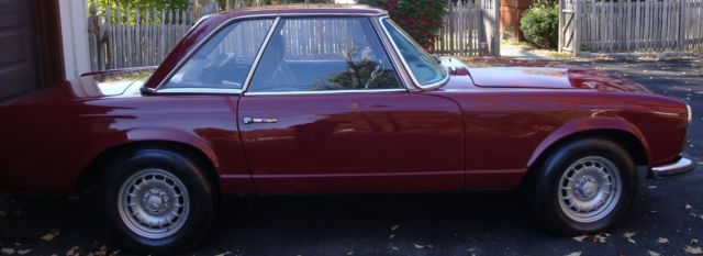 1966 Burgundy Mercedes-Benz SL-Class Coupe