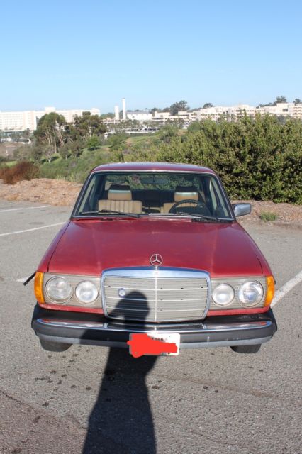 1978 Red Mercedes-Benz 200-Series Sedan