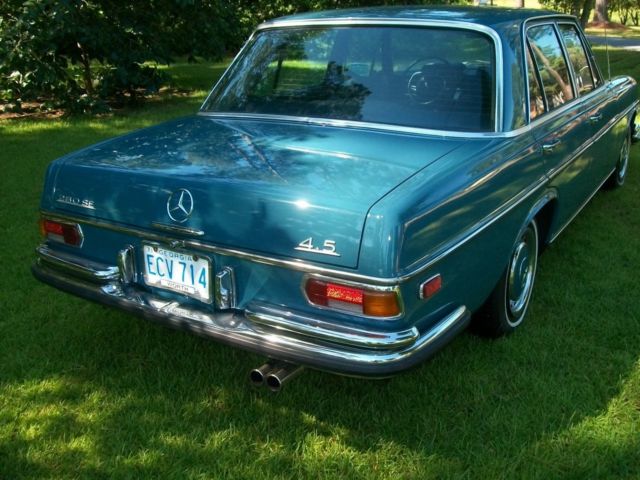 1972 blue Mercedes-Benz 200-Series