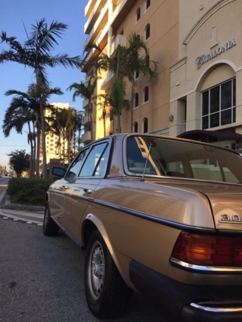 1985 Gold Mercedes-Benz 300-Series Sedan
