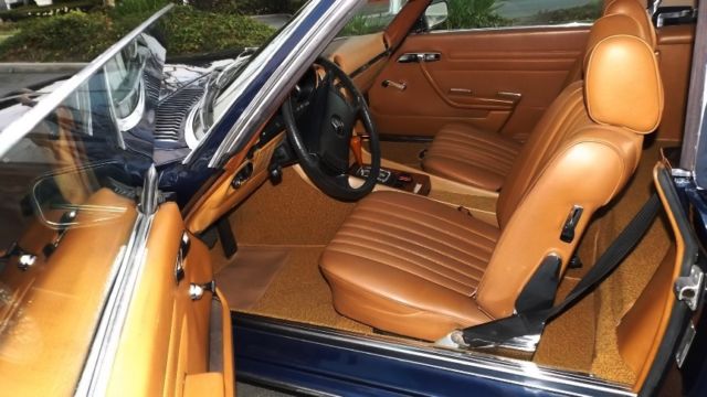 1972 Blue Mercedes-Benz SL-Class Convertible
