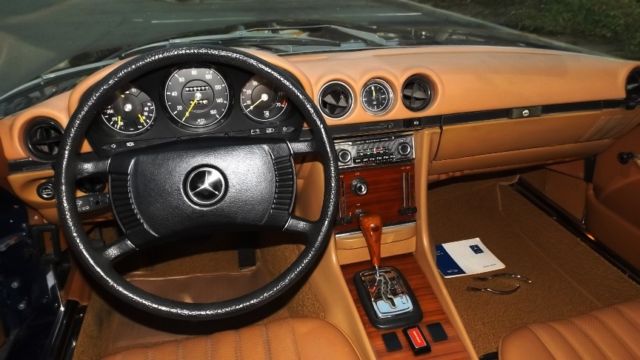 1972 Blue Mercedes-Benz SL-Class Convertible