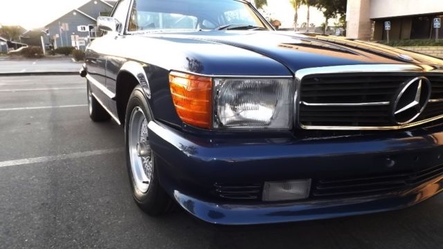1972 Blue Mercedes-Benz SL-Class Convertible