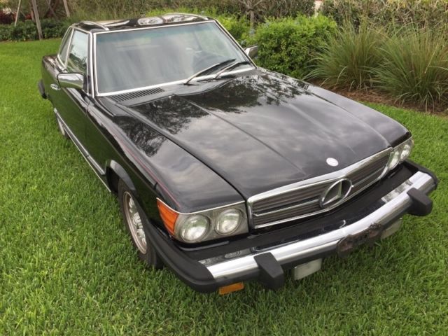 1985 Black Diamond Mercedes-Benz SL-Class Convertible