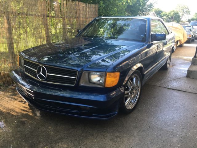 1985 Silver Mercedes-Benz 500-Series Coupe