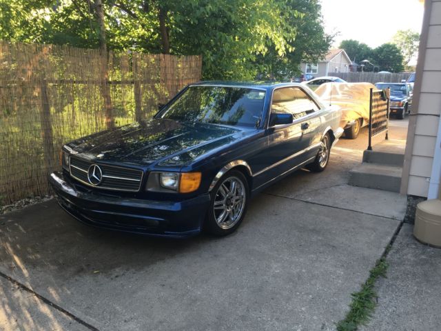 1985 Silver Mercedes-Benz 500-Series Coupe