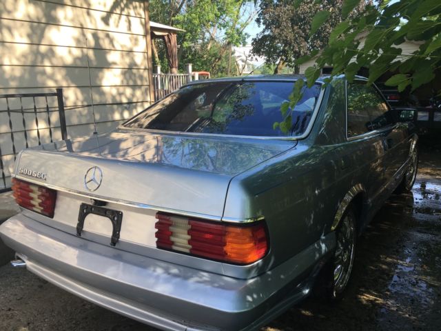 1985 Silver Mercedes-Benz 500-Series Coupe
