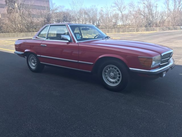 1984 Red Mercedes-Benz SL-Class Convertible