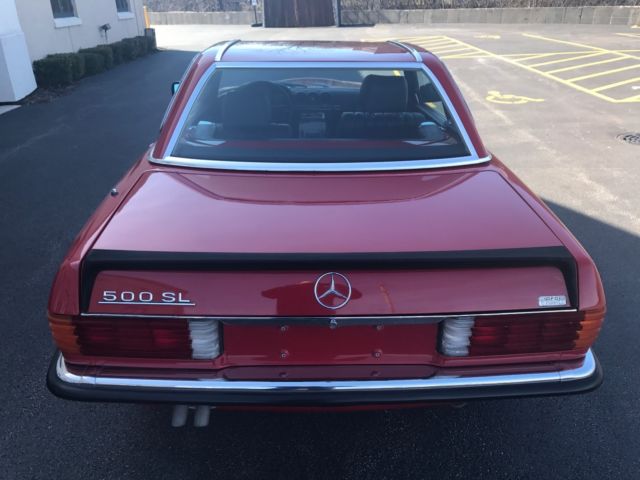 1984 Red Mercedes-Benz SL-Class Convertible