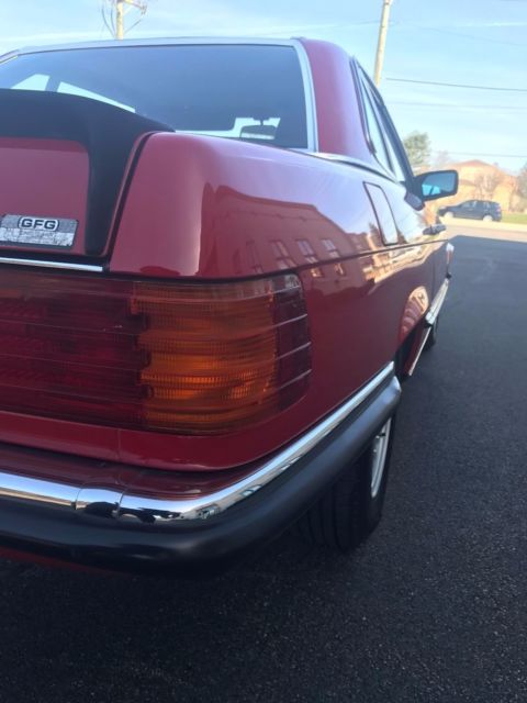 1984 Red Mercedes-Benz SL-Class Convertible