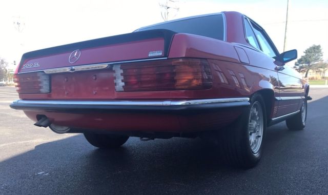 1984 Red Mercedes-Benz SL-Class Convertible