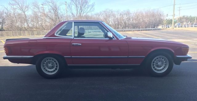 1984 Red Mercedes-Benz SL-Class Convertible