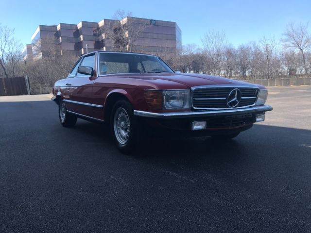 1984 Red Mercedes-Benz SL-Class Convertible