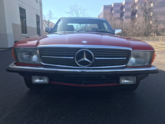 1984 Red Mercedes-Benz SL-Class Convertible