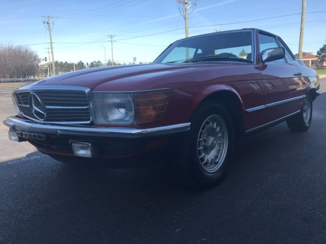 1984 Red Mercedes-Benz SL-Class Convertible