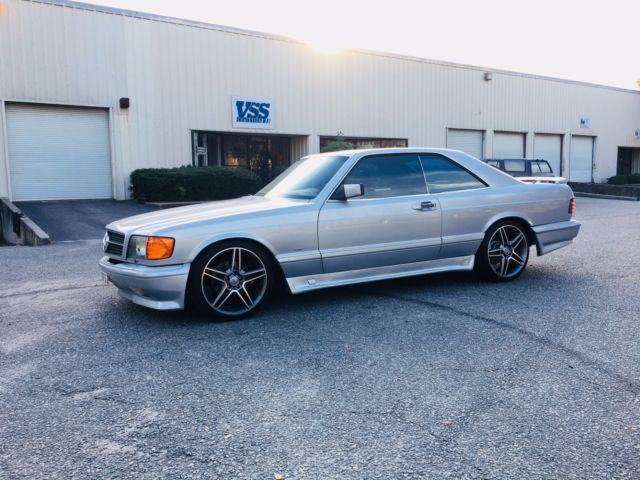 1986 Silver Mercedes-Benz 500-Series Coupe