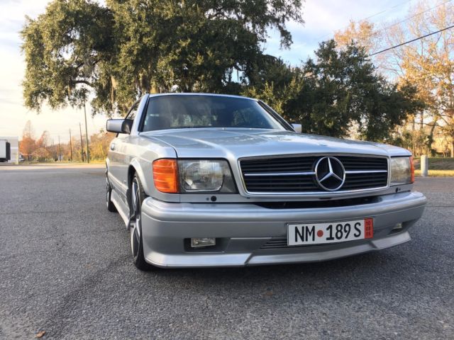 1986 Silver Mercedes-Benz 500-Series Coupe