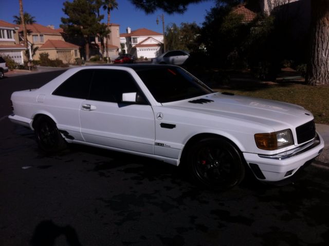1986 White Mercedes-Benz S-Class Coupe