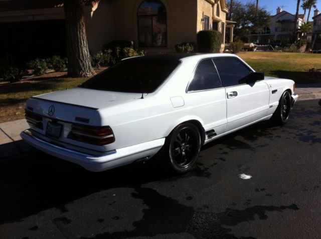 1986 White Mercedes-Benz S-Class Coupe