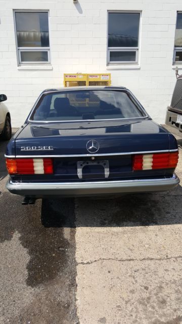 1987 Blue Mercedes-Benz 500-Series Coupe