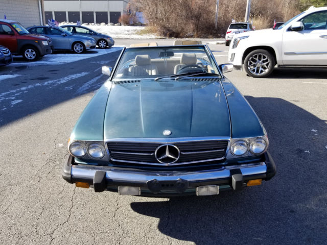 1988 PETROL BLUE GREEN METALLIC Mercedes-Benz SL-Class CONVERTIBLE