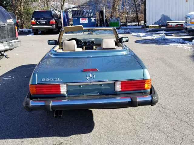 1988 PETROL BLUE GREEN METALLIC Mercedes-Benz SL-Class CONVERTIBLE