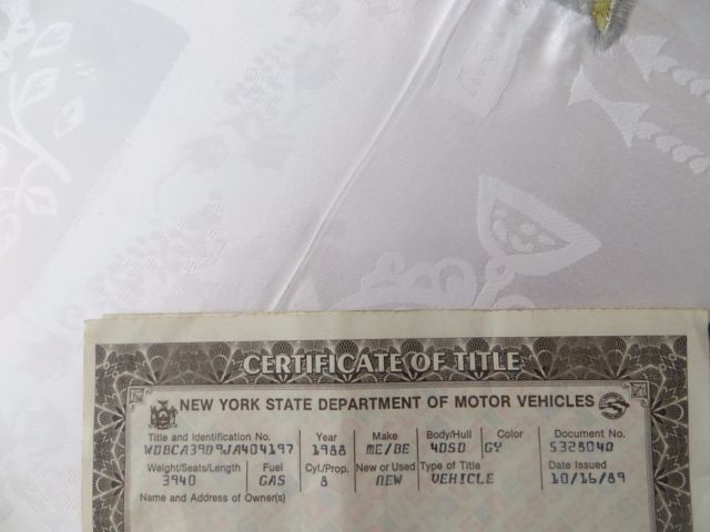 1988 smoke silver Mercedes-Benz SL-Class Convertible