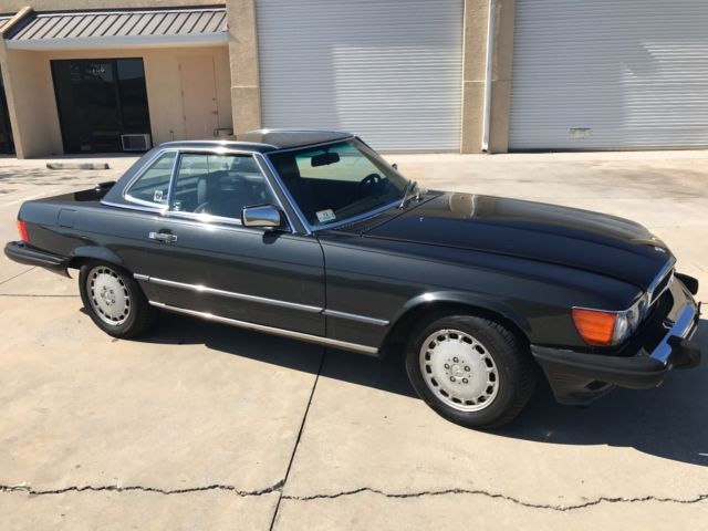 1988 Dark Gray Mercedes-Benz SL-Class Convertible