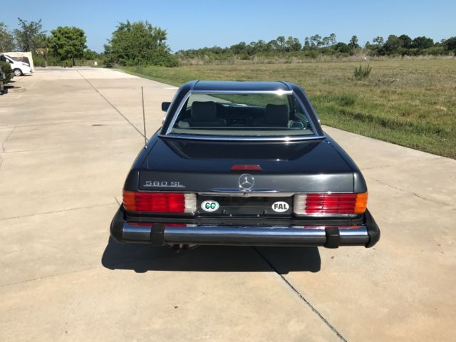 1988 Dark Gray Mercedes-Benz SL-Class Convertible