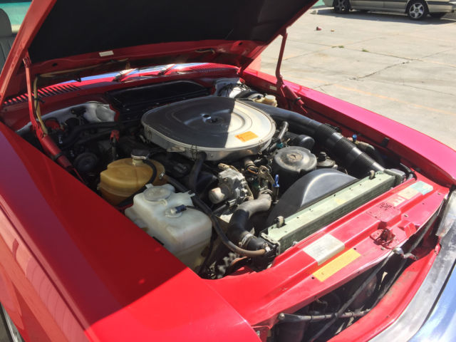 1988 Red Mercedes-Benz SL-Class Convertible