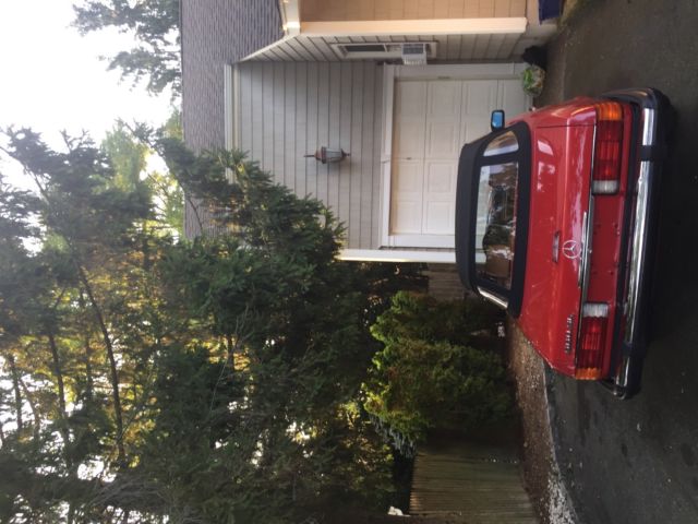 1989 Red Mercedes-Benz SL-Class Convertible