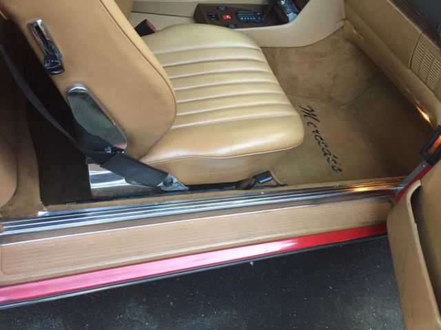 1989 Red Mercedes-Benz SL-Class Convertible