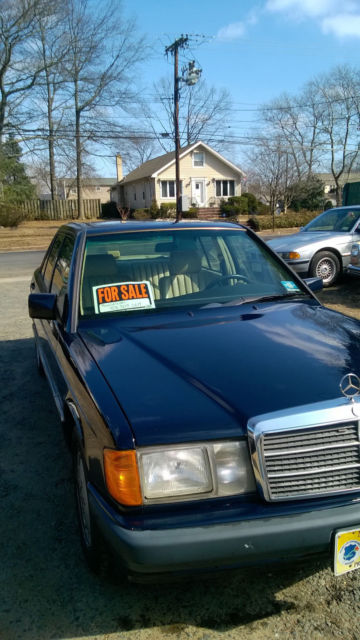 1993 Blue Mercedes-Benz 190-Series Sedan