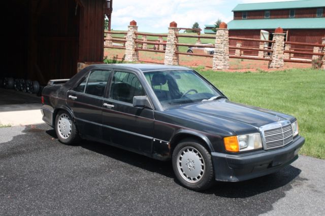 1986 Black Mercedes-Benz 190-Series Sedan