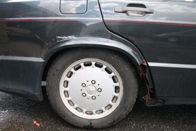 1986 Black Mercedes-Benz 190-Series Sedan