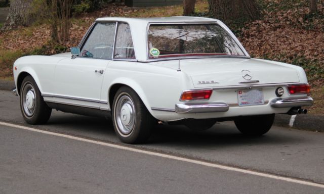 1964 White Mercedes-Benz SL-Class Convertible