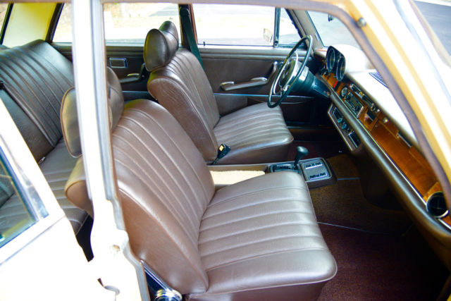 1972 Tan Mercedes-Benz 200-Series Sedan